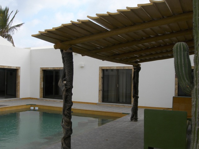 Pool and courtyard